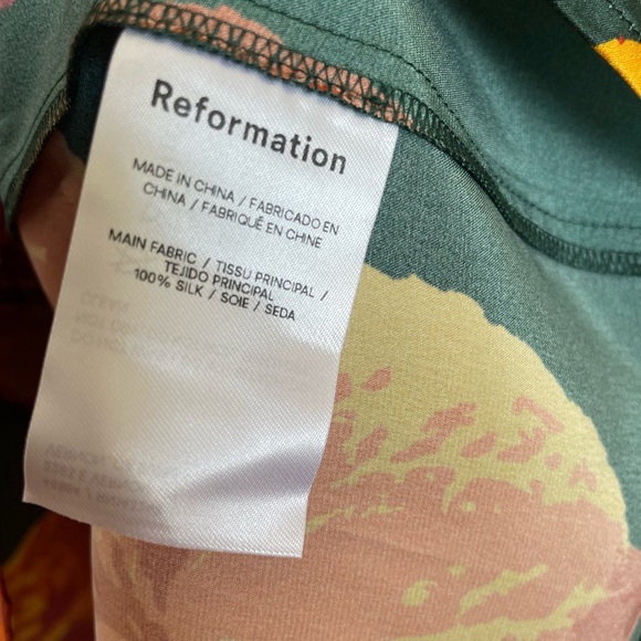 Brand new reformation Frankie Silk Dress - Picture 8 of 14